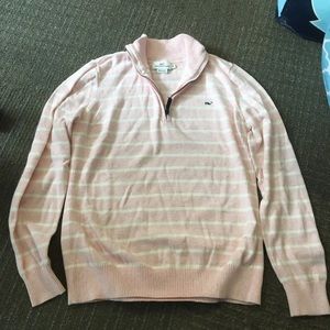 Women’s Vineyard Vines Stripe Half Zip Sweater